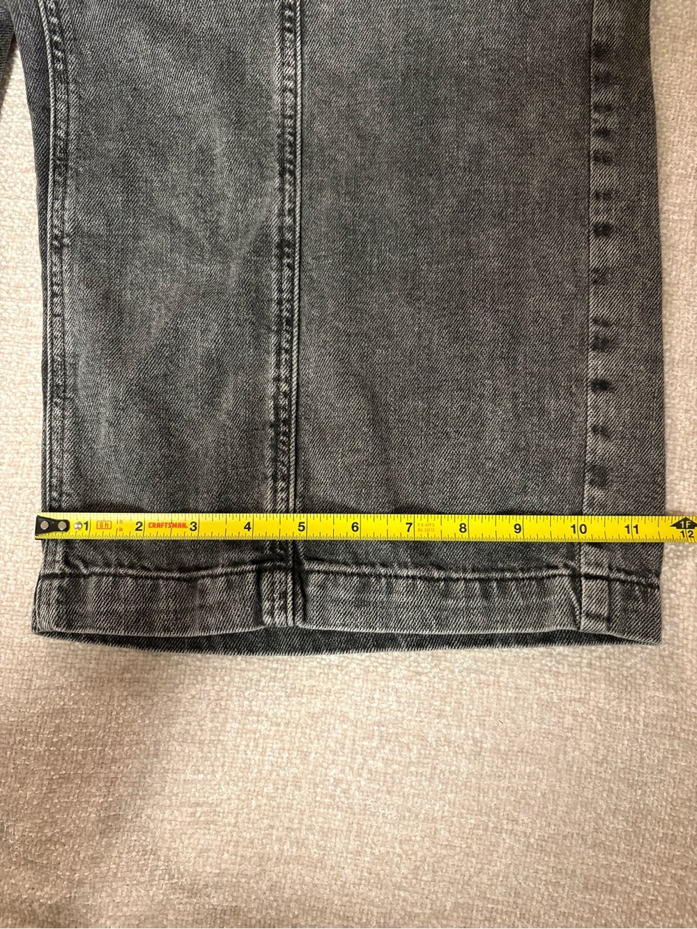 GAP Denim High Rise/Wide Leg Black Washed Cargo Style Jeans Size XL - Picture 16 of 16